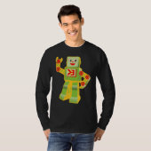ヴィンテージI Love Robots Roboticsエンジニア技術者 Tシャツ (正面フル)