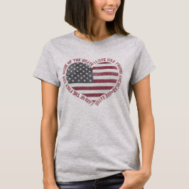 ヴィンテージI Love USAハート Tシャツ