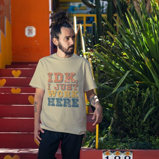 ヴィンテージIDK引用符 楽しい仕事のギフトアート Tシャツ