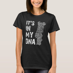 ヴィンテージIt'S My Dna Portugal概要地図Portugg Tシャツ