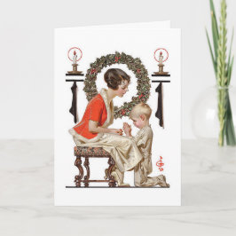ヴィンテージJ.C.Leyendeckerのクリスマスカード シーズンカード