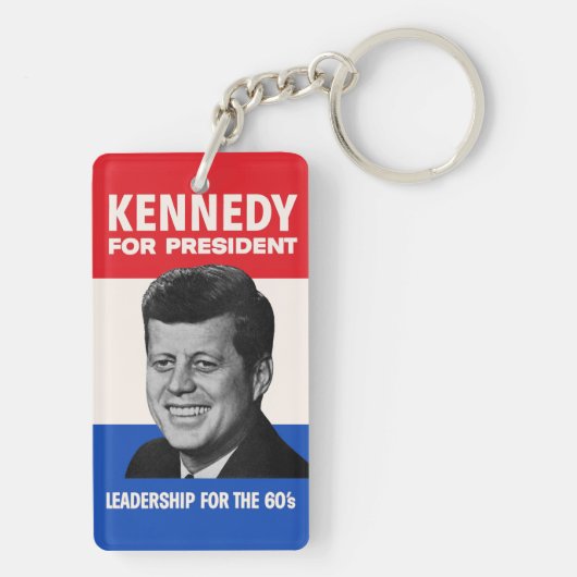 ヴィンテージJFKケネディ1960大統領選挙運動 キーホルダー (裏面)