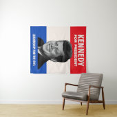 ヴィンテージJFKケネディ1960大統領選挙運動 タペストリー (インサイチュ(横))