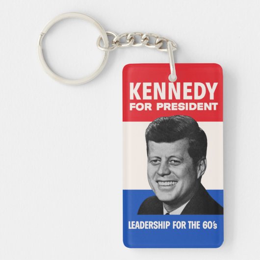 ヴィンテージJFK ケネディ大統領1960年選挙キャンペーン キーホルダー (正面)