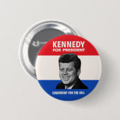 ヴィンテージJFK ケネディ大統領1960年選挙キャンペーン 缶バッジ (正面&裏面)