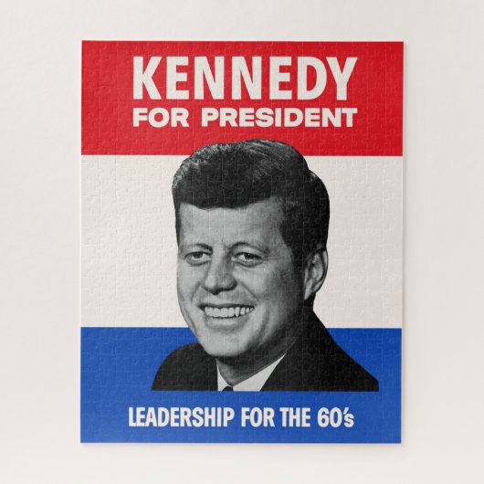 ヴィンテージJFK ケネディ大統領1960年選挙ポスター ジグソーパズル (縦)