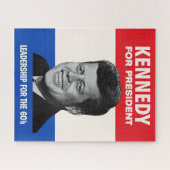 ヴィンテージJFK ケネディ大統領1960年選挙ポスター ジグソーパズル (横)