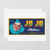 ヴィンテージJOメロンクレートラベル ポストカード (正面/裏面)