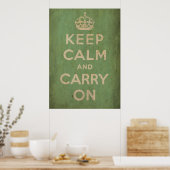 ヴィンテージKeep Calm and Carry On ポスター (キッチン)