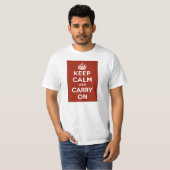 ヴィンテージKeep Calm and Carry OnWWIIプロパガンダ Tシャツ (正面フル)