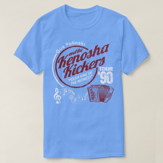 ヴィンテージKenosha Kickers Tour 90 Tシャツ (デザイン正面)
