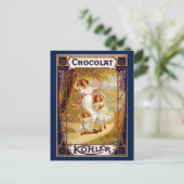 ヴィンテージKohler Chocolat広告 ポストカード (スタンド正面)