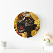 ヴィンテージKrishnaインドカナダ ラウンド壁時計 (ホーム)