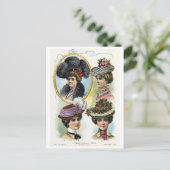 ヴィンテージLades in Hats IIポストカード ポストカード (スタンド正面)