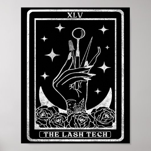 ヴィンテージLash TechタロットカードLash Tech, S ポスター (正面)