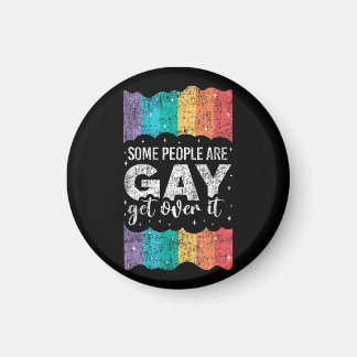 ヴィンテージLGBTプライドレインボー 認めなさい マグネット