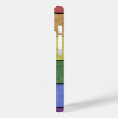 ヴィンテージLGBT国旗のプライド動揺してブラックモノグラム Case-Mate iPhoneケース (裏面 / 左)