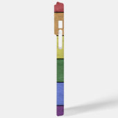 ヴィンテージLGBT国旗のプライド動揺してブラックモノグラム Case-Mate iPhoneケース (裏面 / 左)