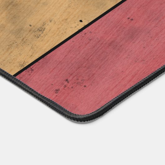 ヴィンテージLGBT国旗のプライド悩むレインボーモノグラム デスクマット (コーナー)