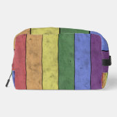 ヴィンテージLGBT国旗のプライド悩むレインボーモノグラム ドップキット (裏面)