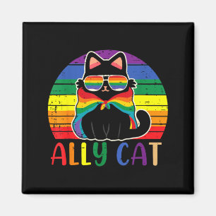 ヴィンテージLGBT レズビアン ゲイ バイセクシャル ねこ マグネット