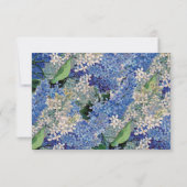 ヴィンテージLilacs RSVPカード (裏面)