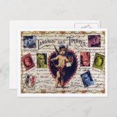 ヴィンテージLOVEはがき ポストカード (正面/裏面)