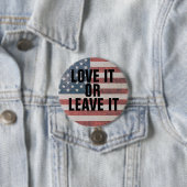 ヴィンテージLOVE ITまたは離れIT USA BIGボタン 缶バッジ (インサイチュ)