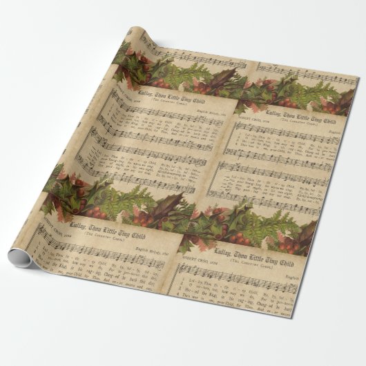 ヴィンテージLullay Thou小さな子供のクリスマス ラッピングペーパー (アンロールド)
