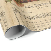 ヴィンテージLullay Thou小さな子供のクリスマス ラッピングペーパー (ロールコーナー)