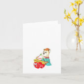 ヴィンテージMのミュージックバレンタイン カード (黄色い花)