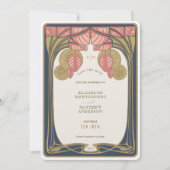 ヴィンテージMackintoshの木の日付を保インスパイア存する 招待状 (正面)