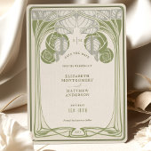 ヴィンテージMackintoshの木の日付を保インスパイア存する 招待状