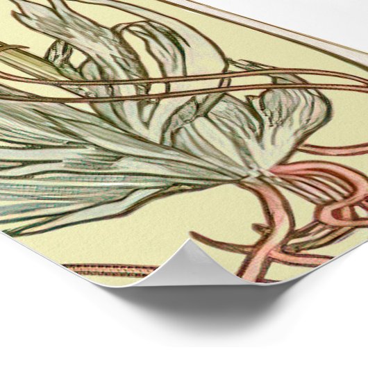 ヴィンテージMagnoliaウェルカムサインインスタントダウンロード ポスター (角)