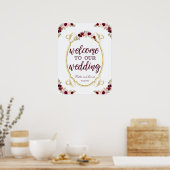 ヴィンテージMarsalaフローラは私たち結婚の ポスター (キッチン)