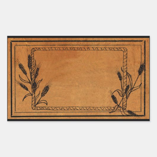 ヴィンテージMASON JARラベルシール 長方形シール (正面)