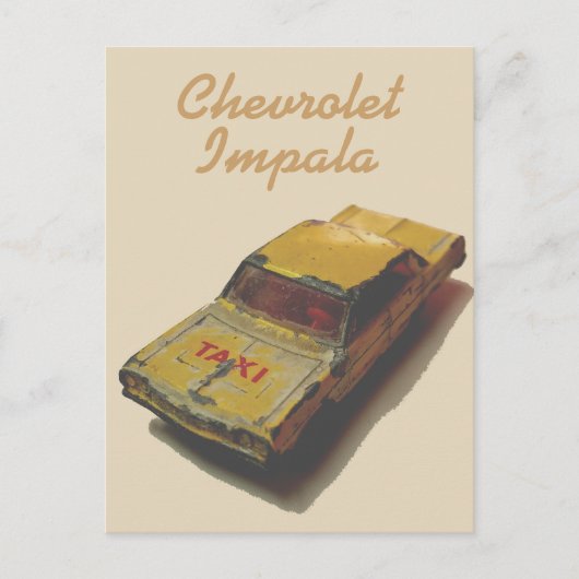 ヴィンテージMatchBoxイエローキャブ ポストカード (正面)