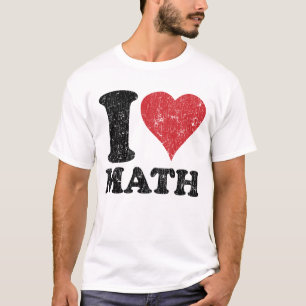ヴィンテージMath Basic T-Shirtが大好き Tシャツ