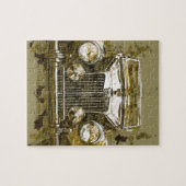 ヴィンテージMGのスポーツ・カー ジグソーパズル (横)