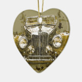 ヴィンテージMGのスポーツ・カー セラミックオーナメント (左)