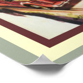 ヴィンテージMGスポーツカー広告ポスター ポスター (角)