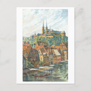 ヴィンテージMichaelsberg Abbey、Bamberg、ドイツ ポストカード
