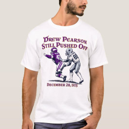 ヴィンテージMNフットボールTシャツ Pearson Still Pushed Off Tシャツ