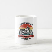 ヴィンテージMotorcycle Est。1982 コーヒーマグカップ (中央)
