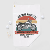ヴィンテージMotorcycle Est。1982 ゴルフタオル (インサイチュ)