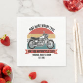 ヴィンテージMotorcycle Est。1982 スタンダードランチョンナプキン (インサイチュ)