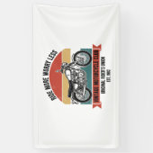 ヴィンテージMotorcycle Est。1982 横断幕 (縦)