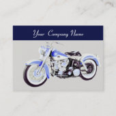 ヴィンテージMOTORCYCLES赤い黒い灰色の青 名刺 (裏面)