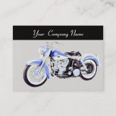 ヴィンテージMOTORCYCLES赤い黒い灰色の青 名刺 (裏面)