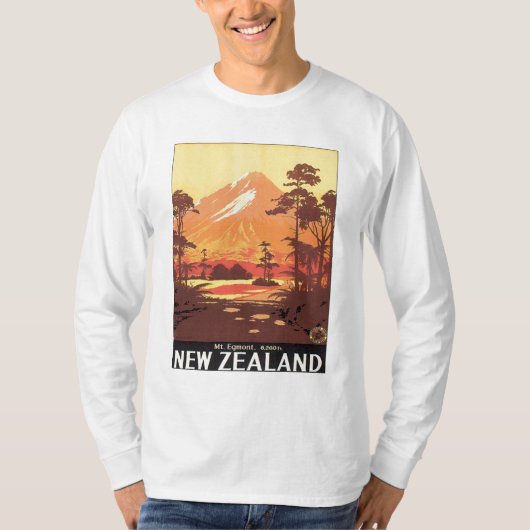ヴィンテージMt.Taranaki Mt.Egmontニュージーランド Tシャツ (正面)